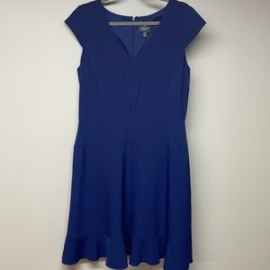 Adrianna Papell Stunning Blue Fit and Flare Dress size 14